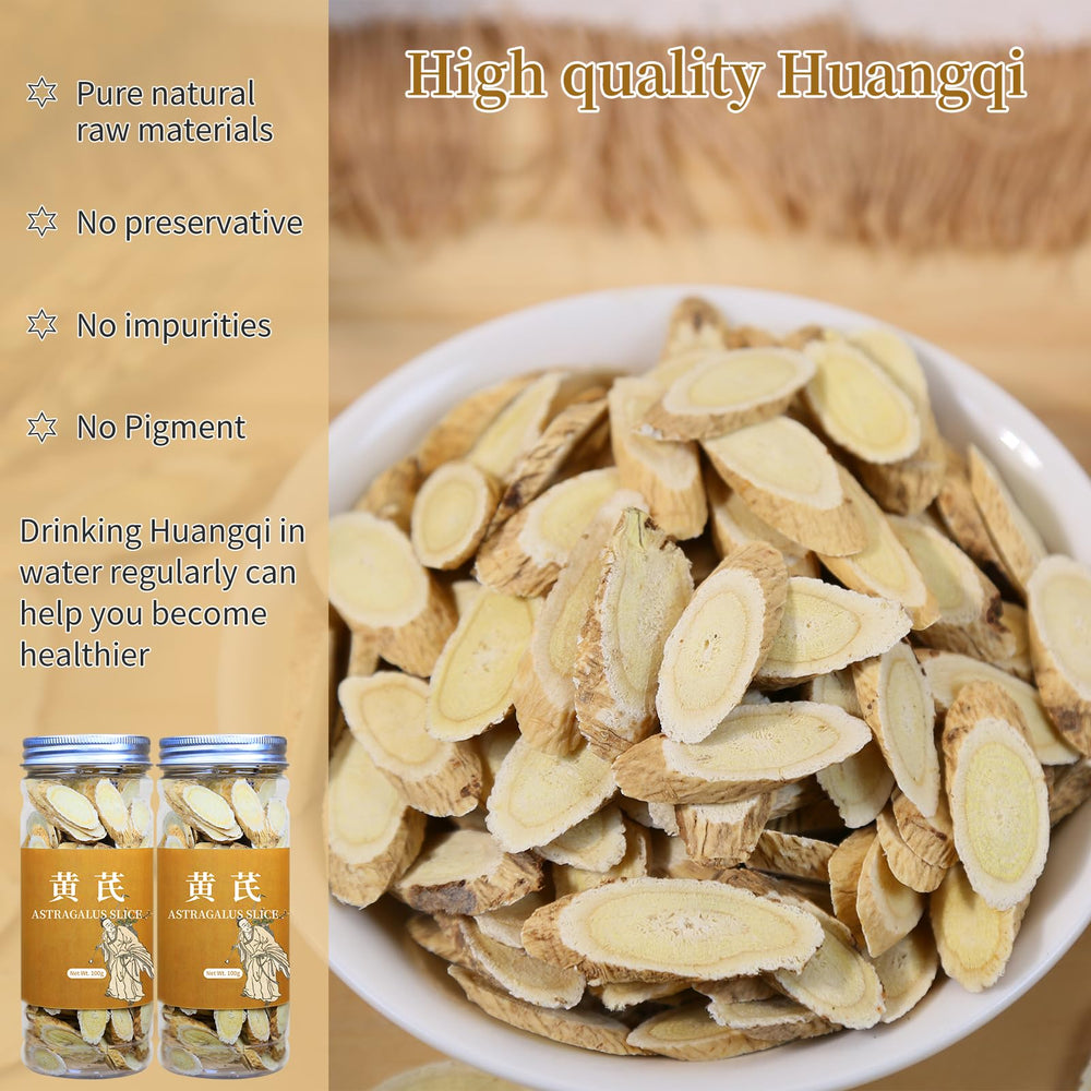 Herbal ingredients including astragalus slices