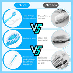 Mint freshening bead feature on the bristle area