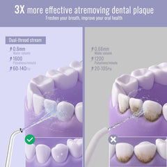 IPX7 waterproof WARMSIMPLE water flosser for braces and general use