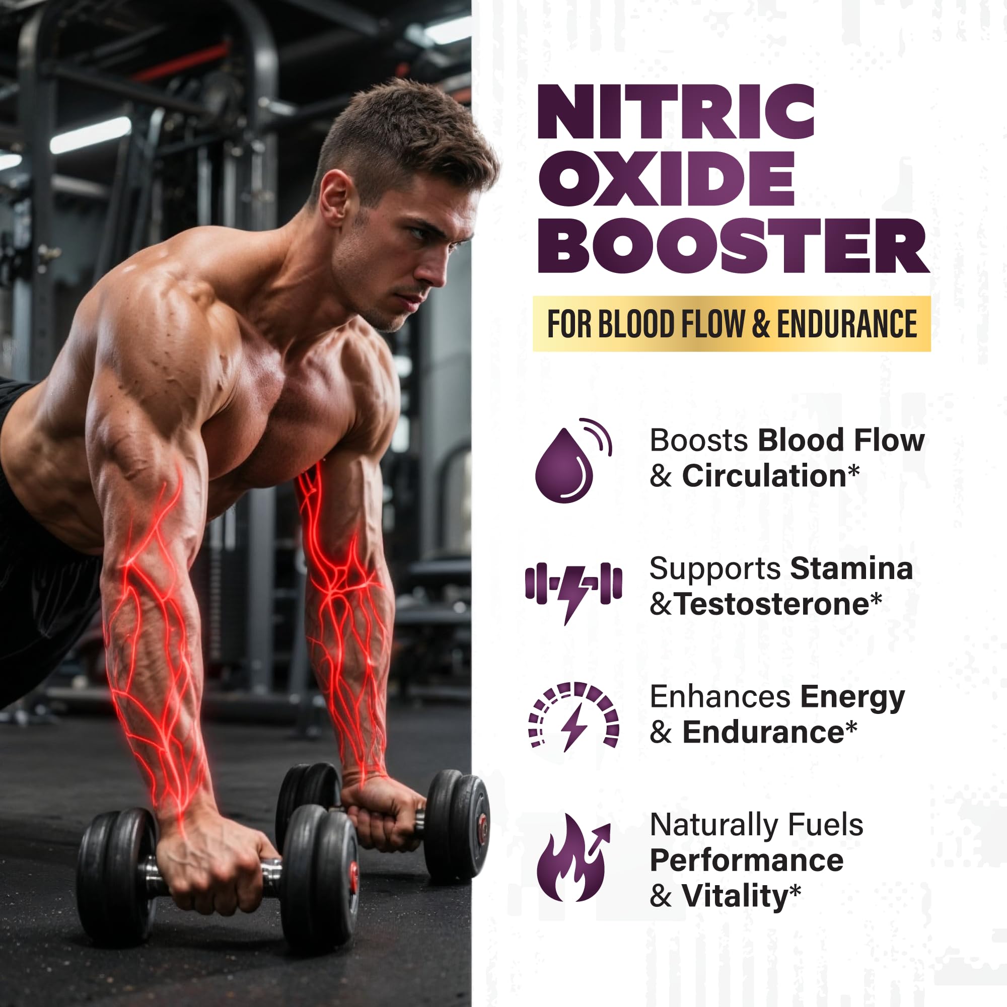 Warrior Protocol arginine-citrulline capsules close-up highlighting nitric oxide support.