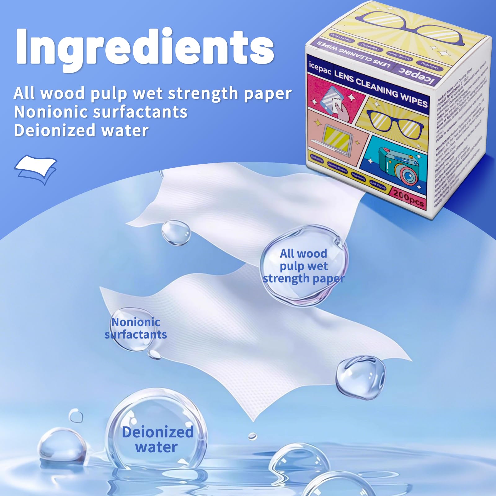 Watch screen being wiped with cleaning wipes