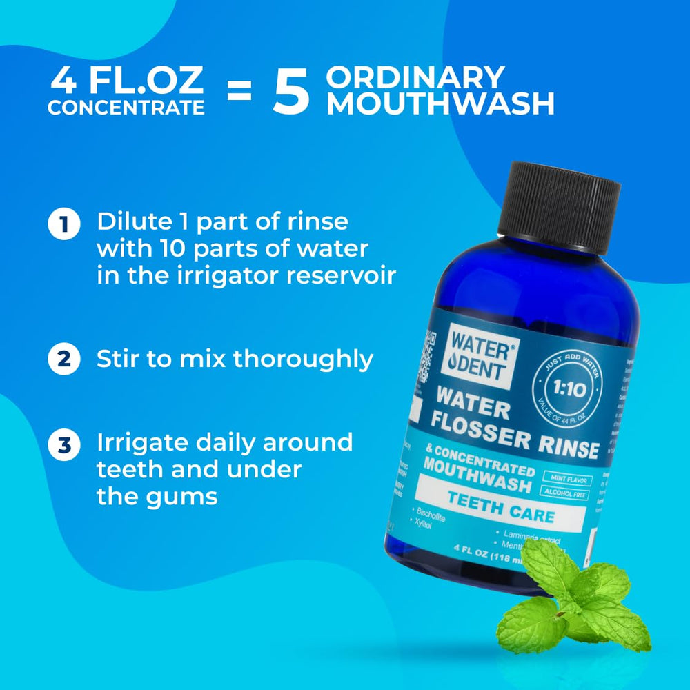 Water flossers compatible with WATER DENT rinse