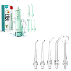 Water dental flosser with adjustable 10-level water pressure