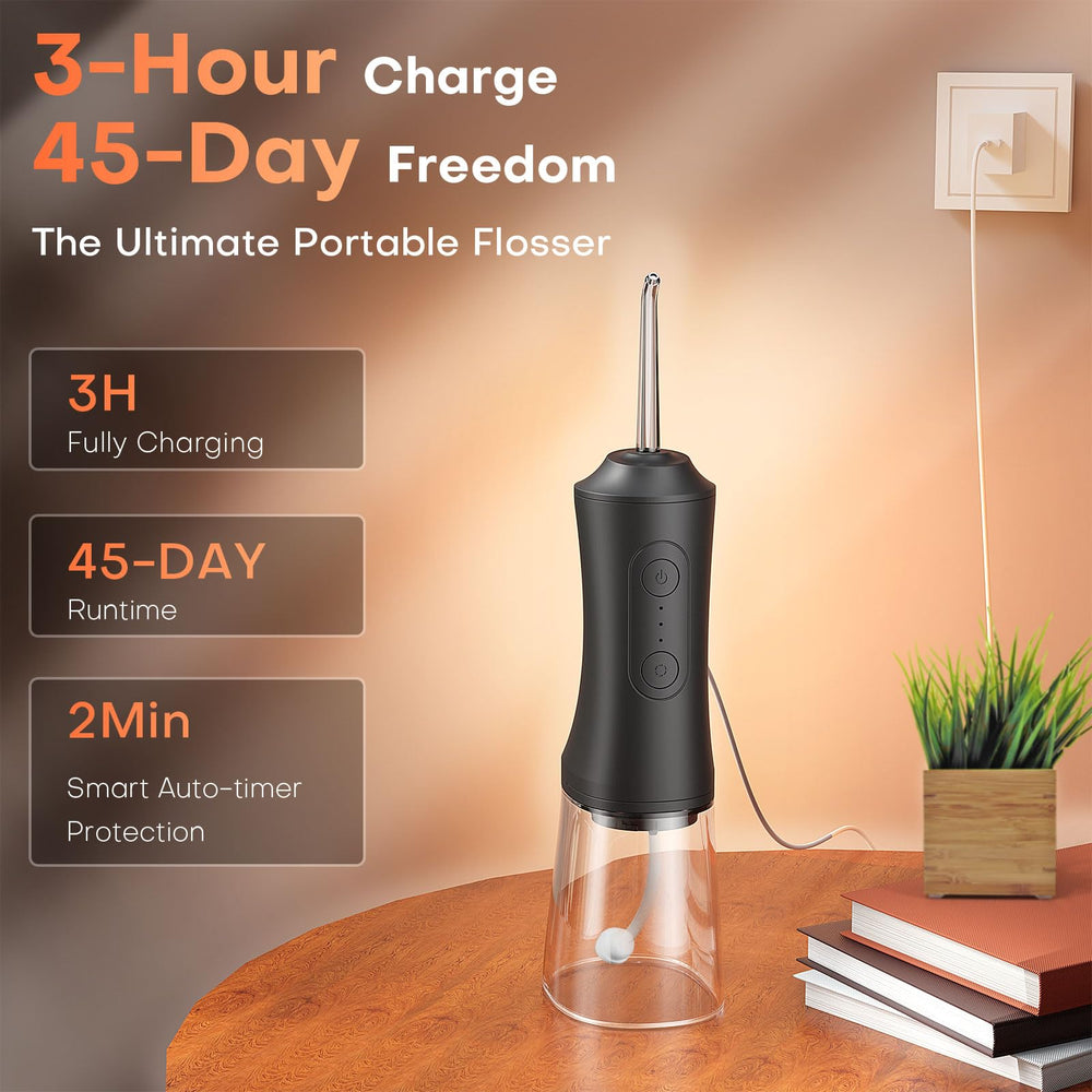 Travel-friendly compact design with large 300ml water tank