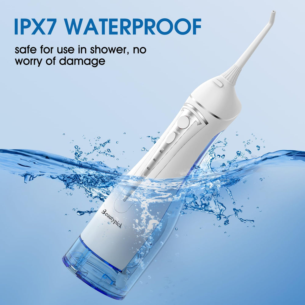 IPX7 waterproof and lightweight ergonomic design for shower use