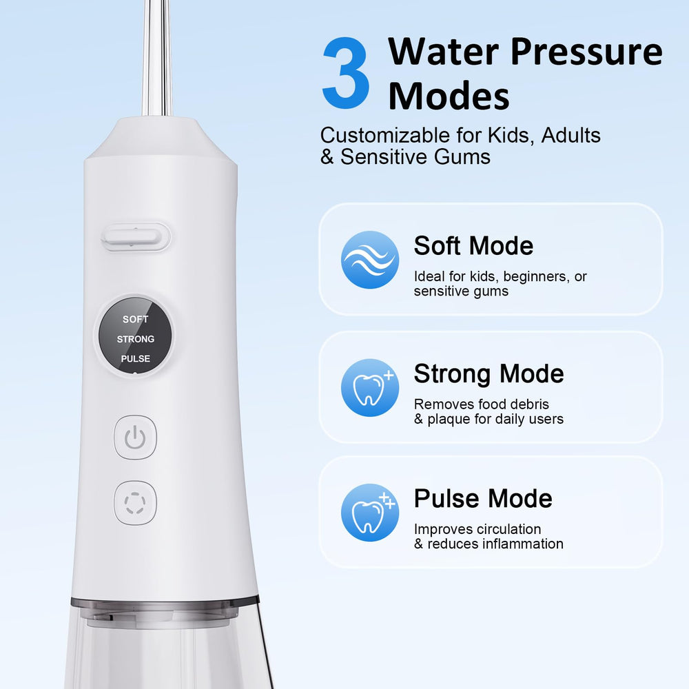 Six replaceable jet tips included with Water Dental Flosser