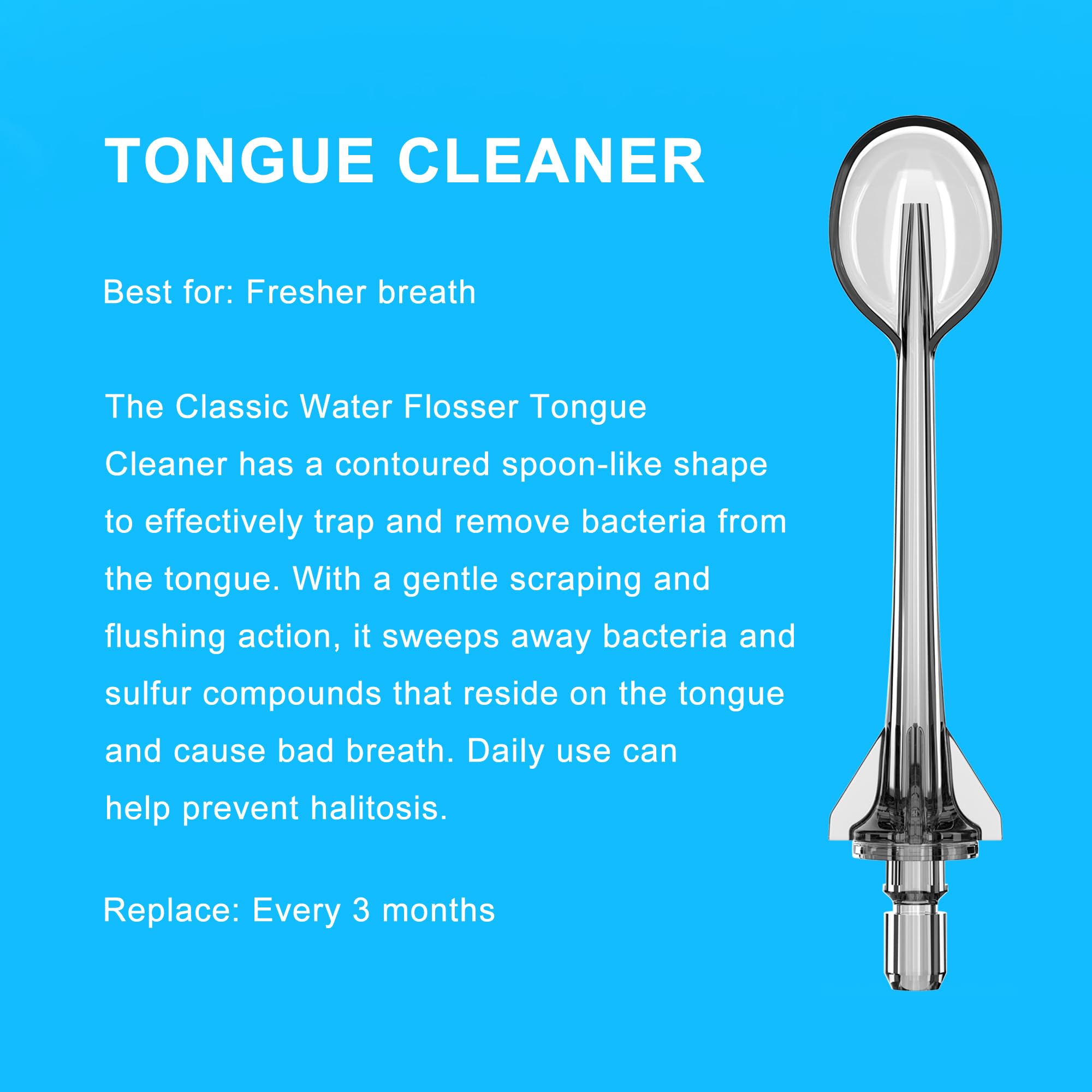How to replace COSLUS flosser tip by inserting a new tip
