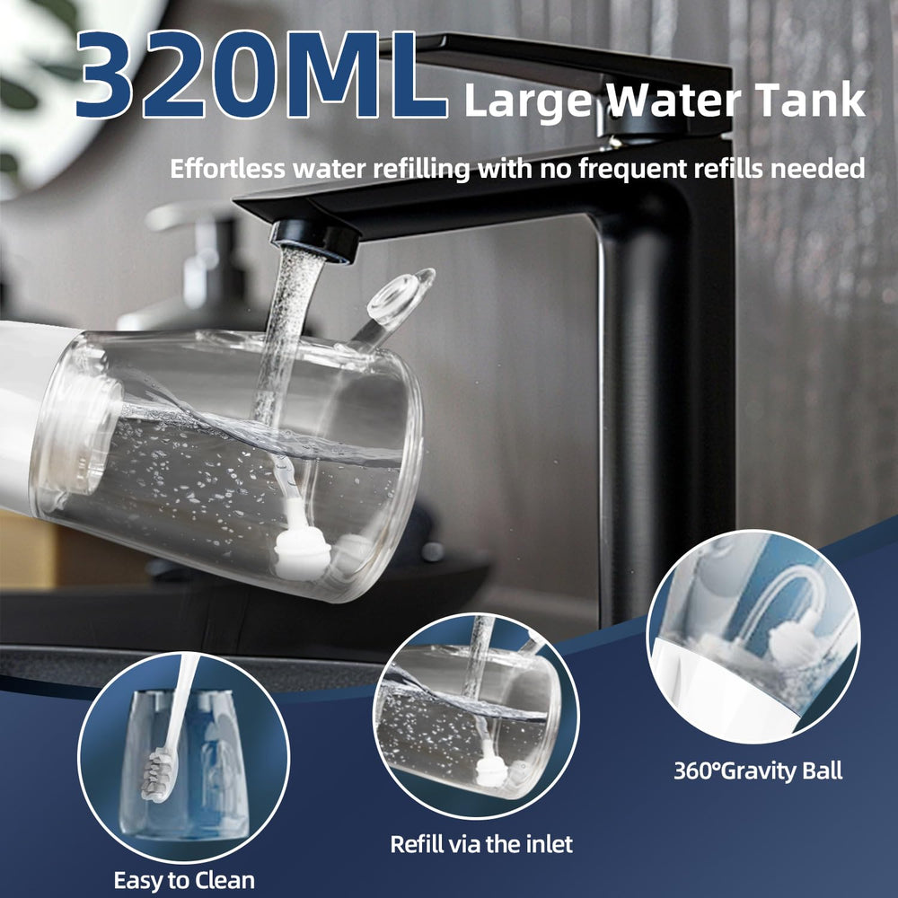 Removable 320ml water tank for Water Flosser