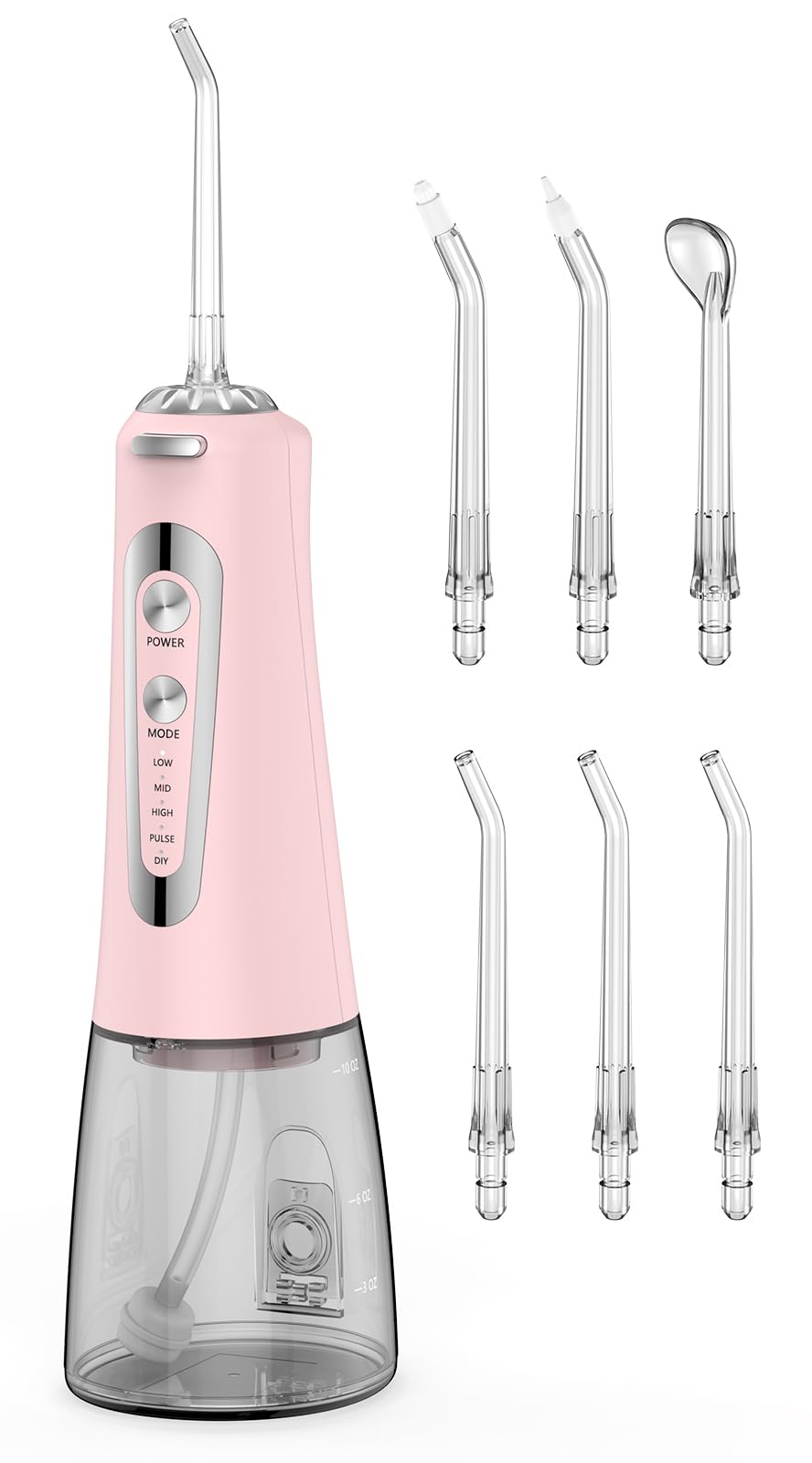 Water Flosser 300ml pink front view
