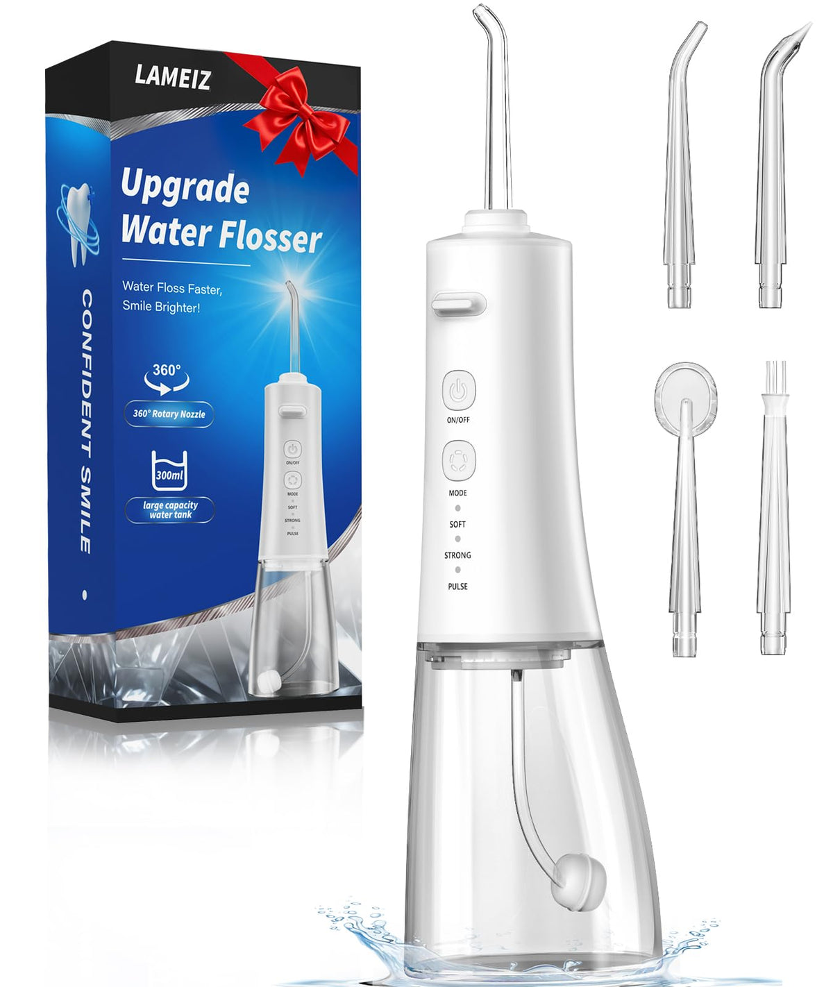 Water Flosser 300ML White front view