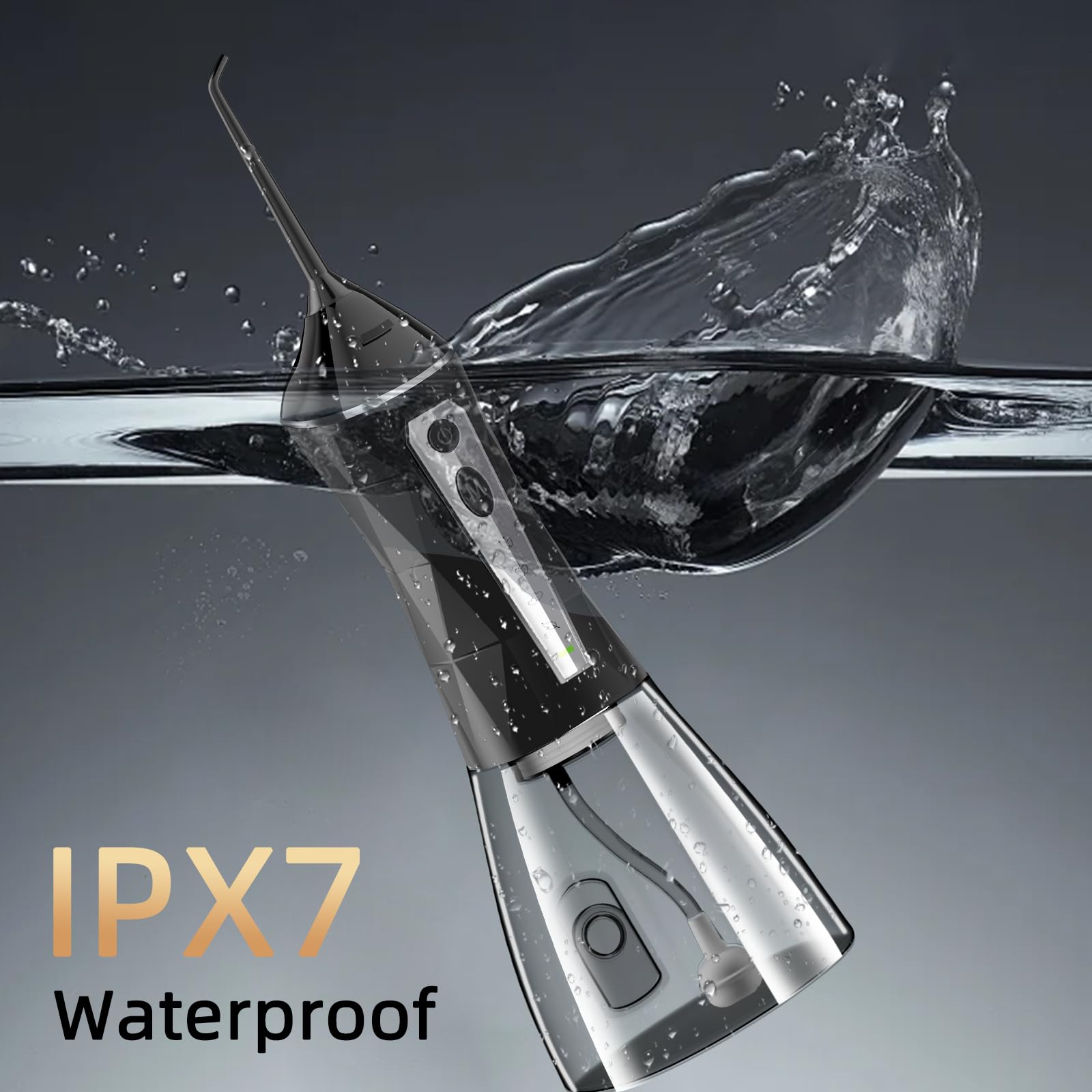 Removable 320ml water tank for easy refilling
