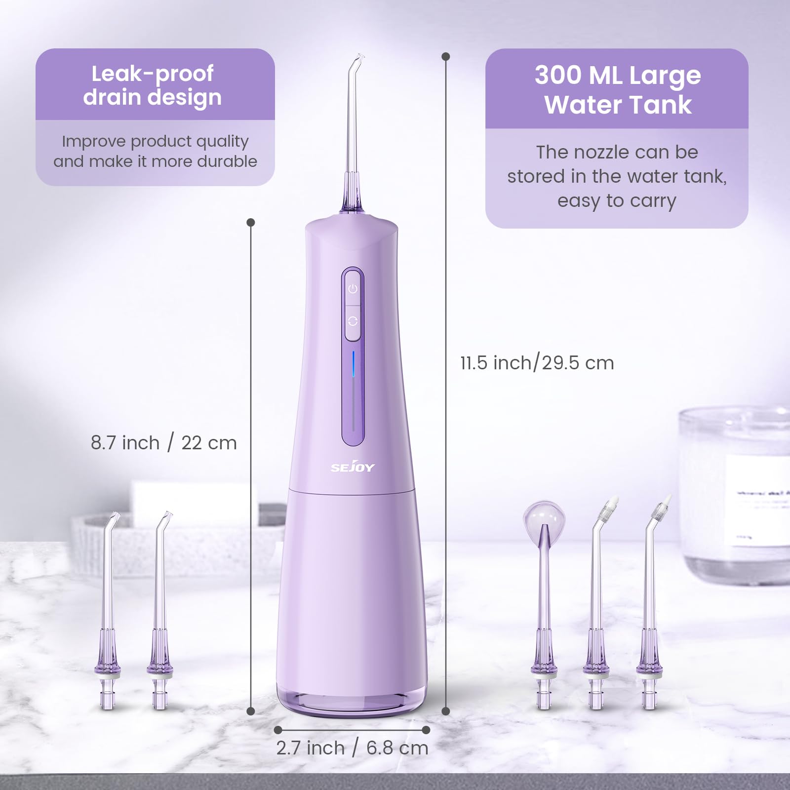 0.6mm nozzle tip for deep between-teeth cleaning