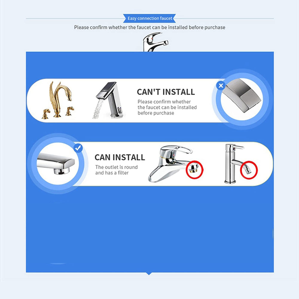 Includes two shower connectors and accessories