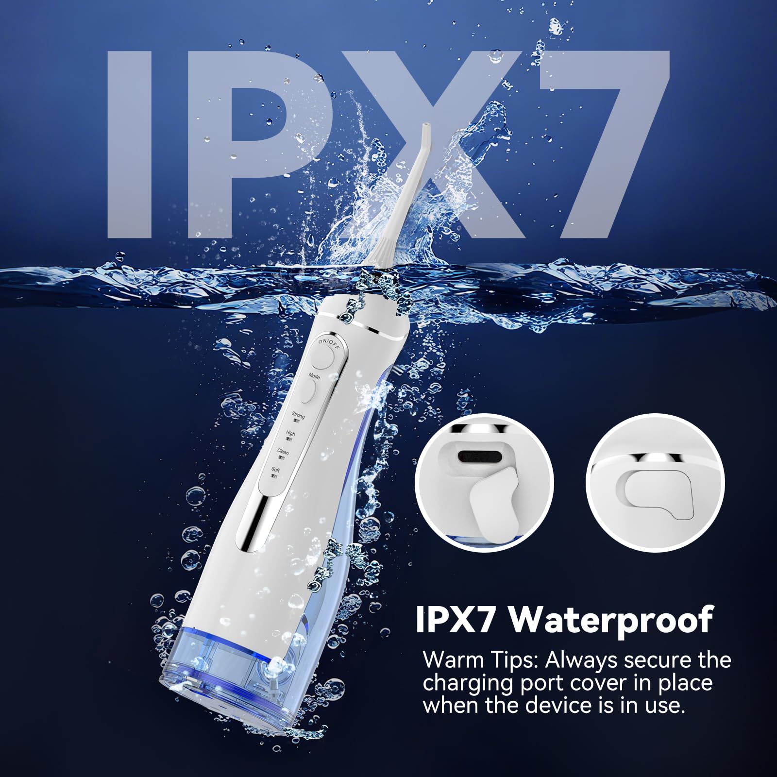 Water flosser ideal for braces and sensitive gums care