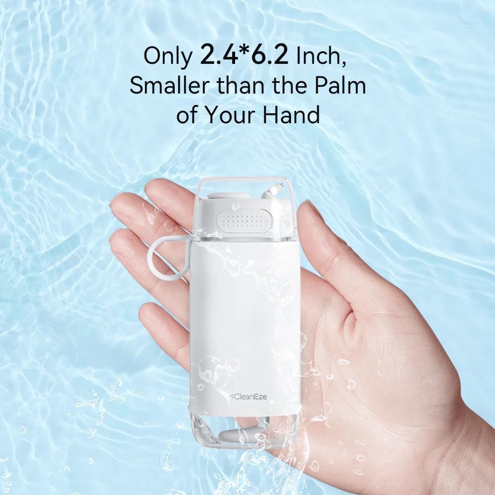 Water flosser cleaning braces with camera guidance