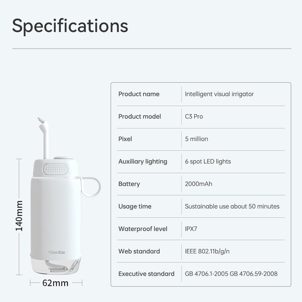 IPX7 waterproof portable oral irrigator