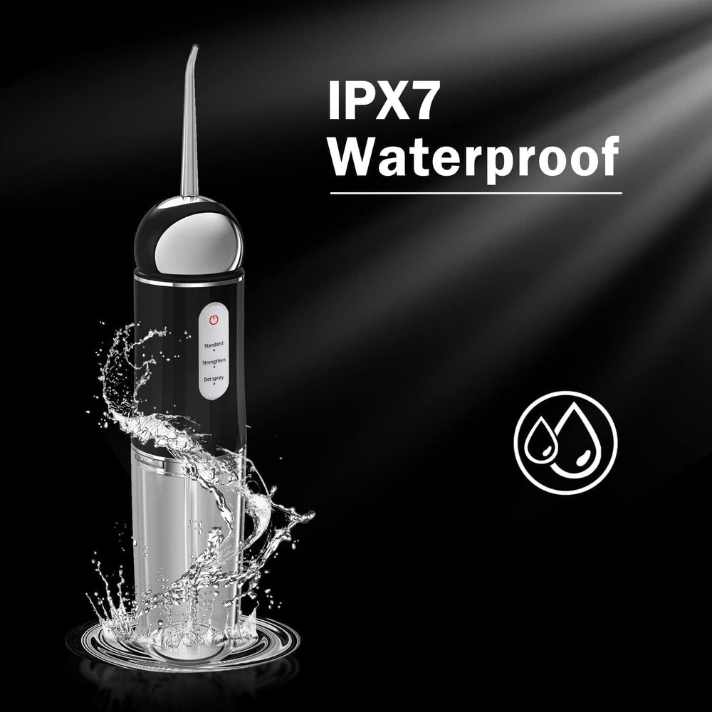 Rechargeable cordless water flosser with USB-C charging