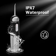 Rechargeable cordless water flosser with USB-C charging