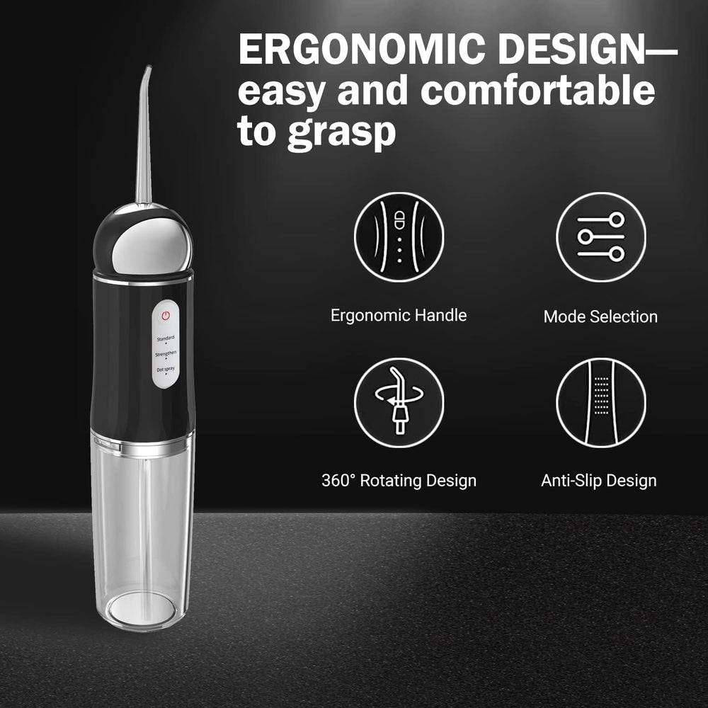 3-mode selector with LED indicators on MAKJUNS flosser
