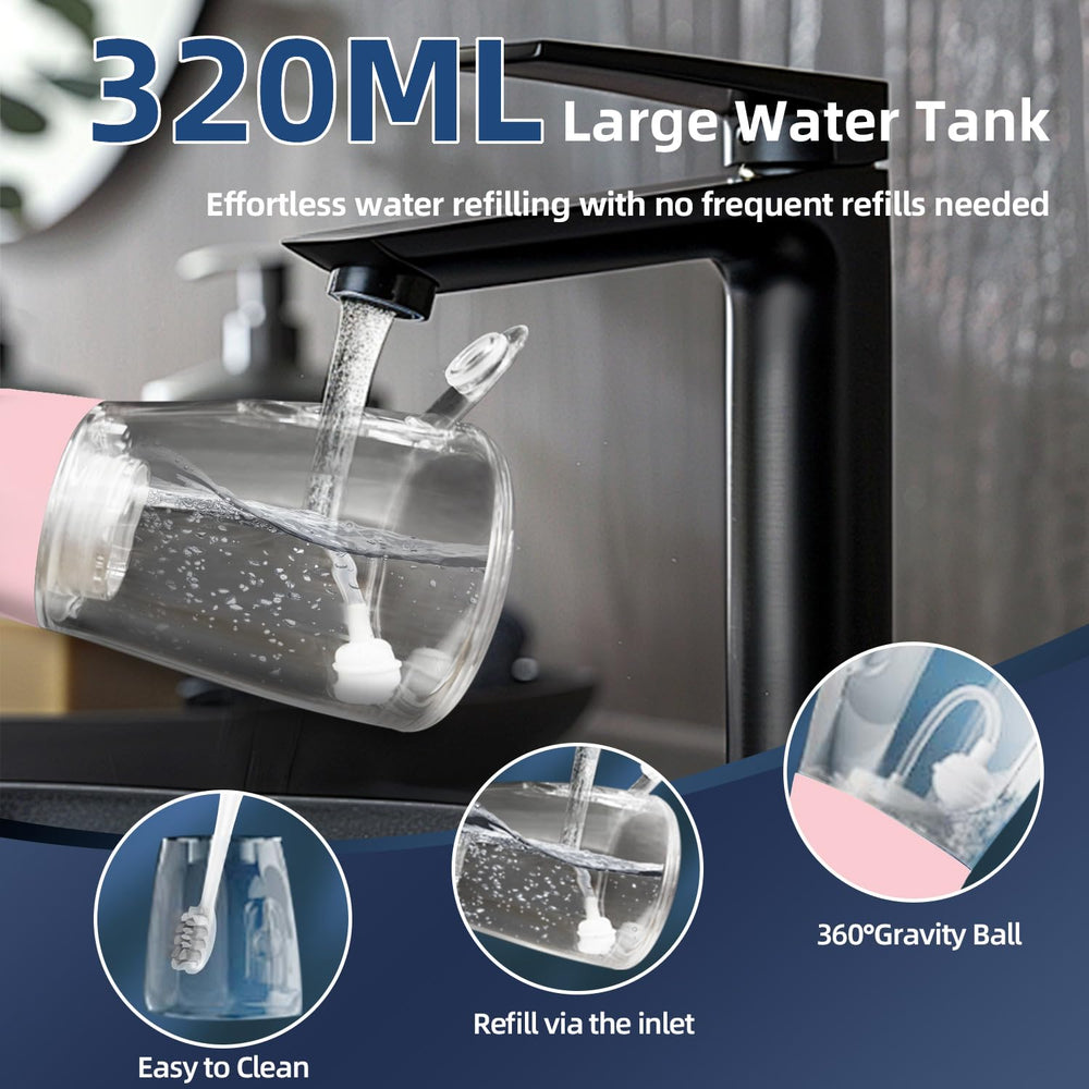 320ml removable water tank for Water Flosser Pink