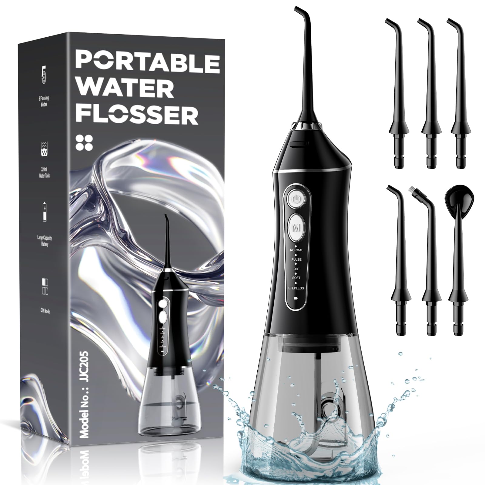 Rechargeable cordless water flosser