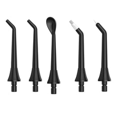 Water flosser replacement heads set (5 pieces) with jet tips