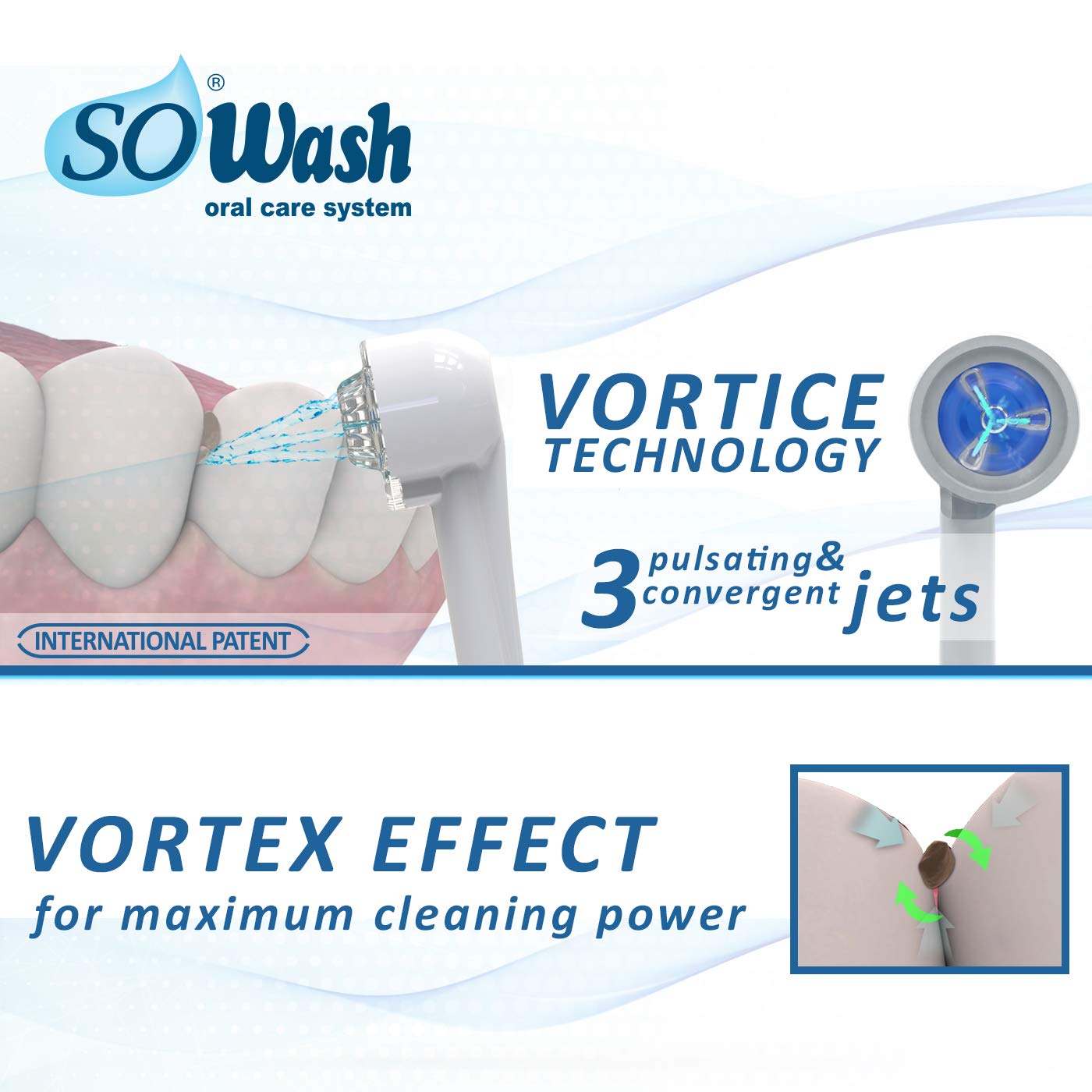 Non-electric water flosser system compact and easy to install