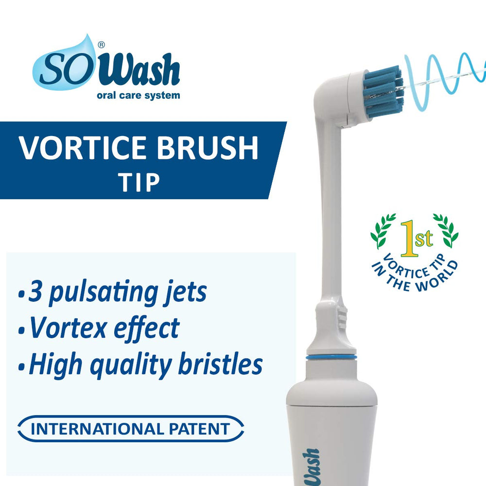 Travel adapter included with Water Flosser SOWASH Deluxe