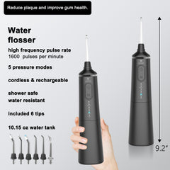 Water flosser tank with 300 ml capacity
