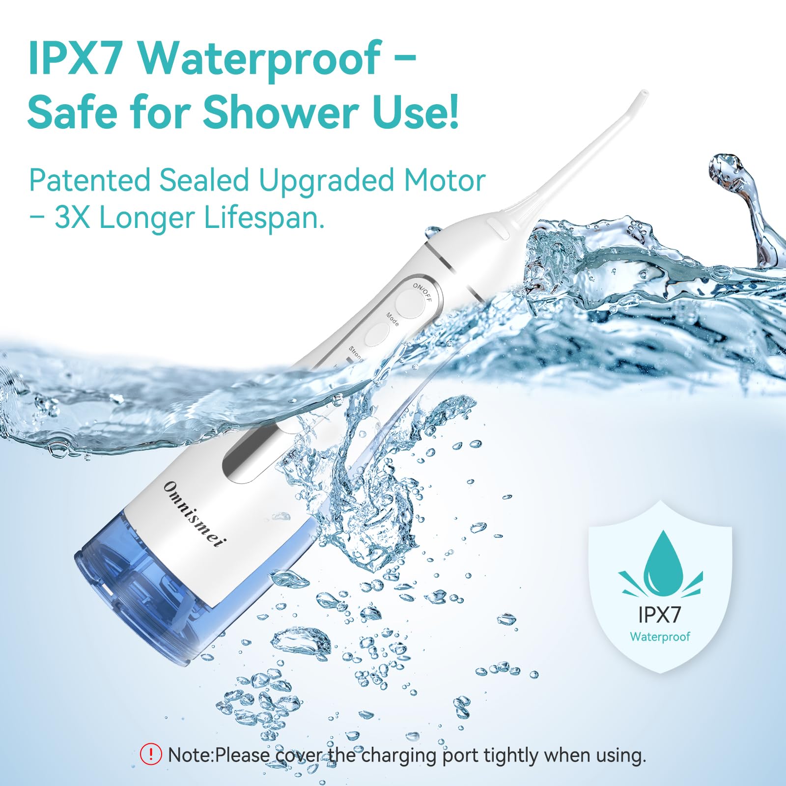 Compact travel-friendly water flosser design