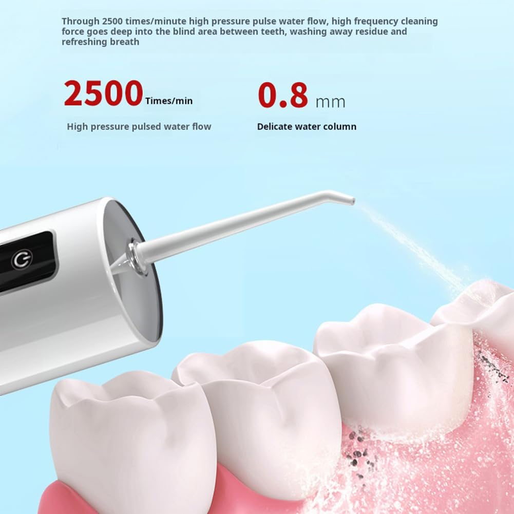 RESOME water flosser with 4 interchangeable jet tips