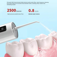 RESOME water flosser with 4 interchangeable jet tips