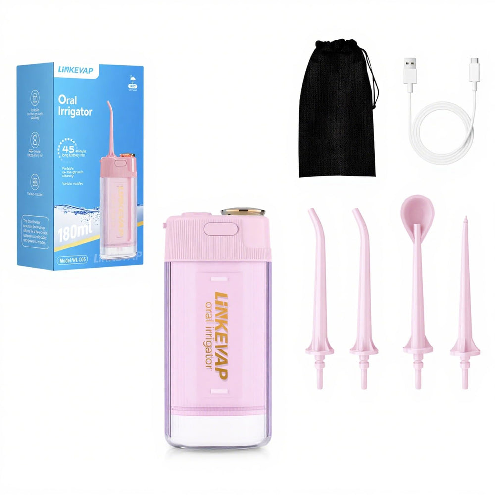 Portable water flosser for teeth with 180ml tank