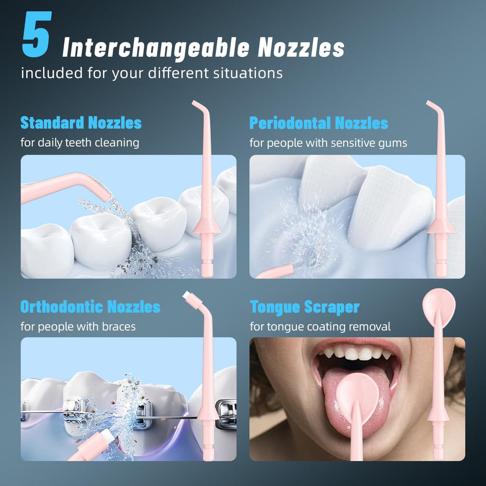 Tongue scraper head attachment for Water Flosser