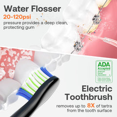 Kit includes four replacement brush heads and four nozzles