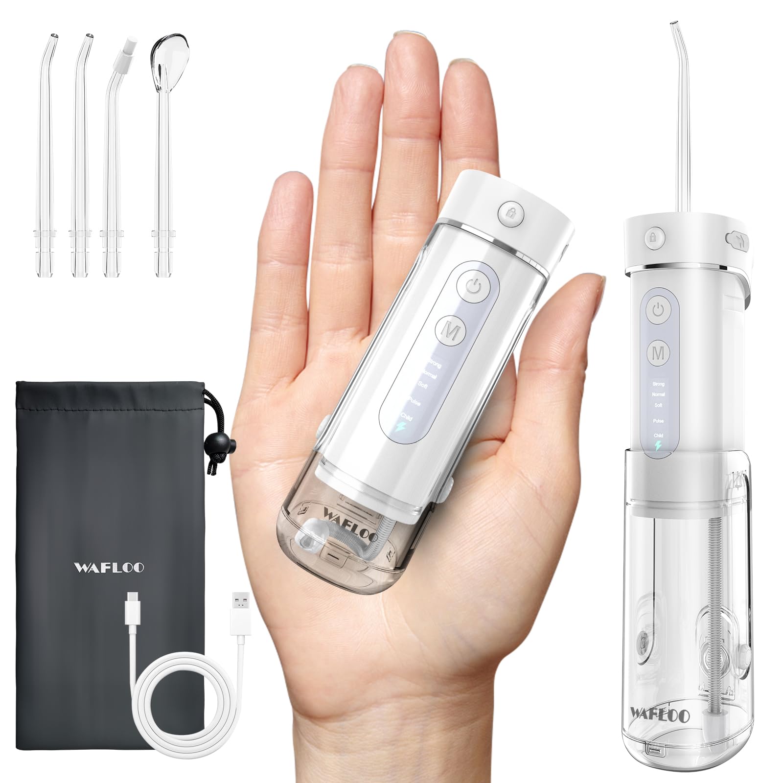 Compact water flosser Travel Mini Cordless device