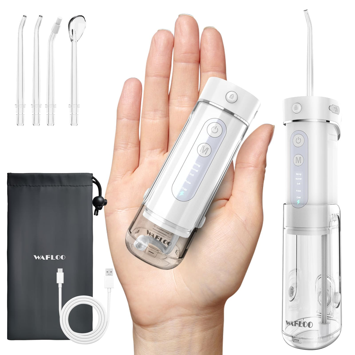 Compact water flosser Travel Mini Cordless device