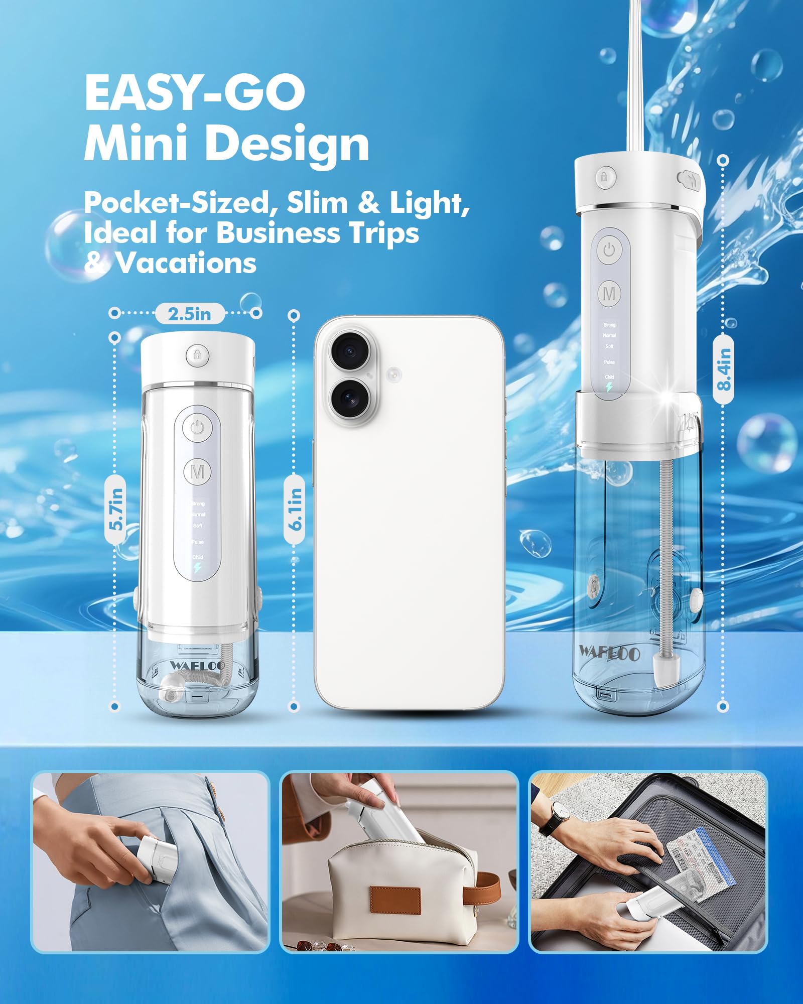 Telescopic water tank feature for adjustable capacity