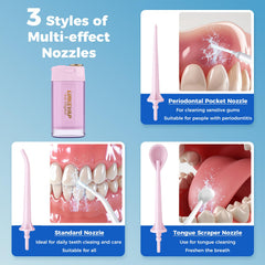 Travel pouch included with cordless water dental flosser