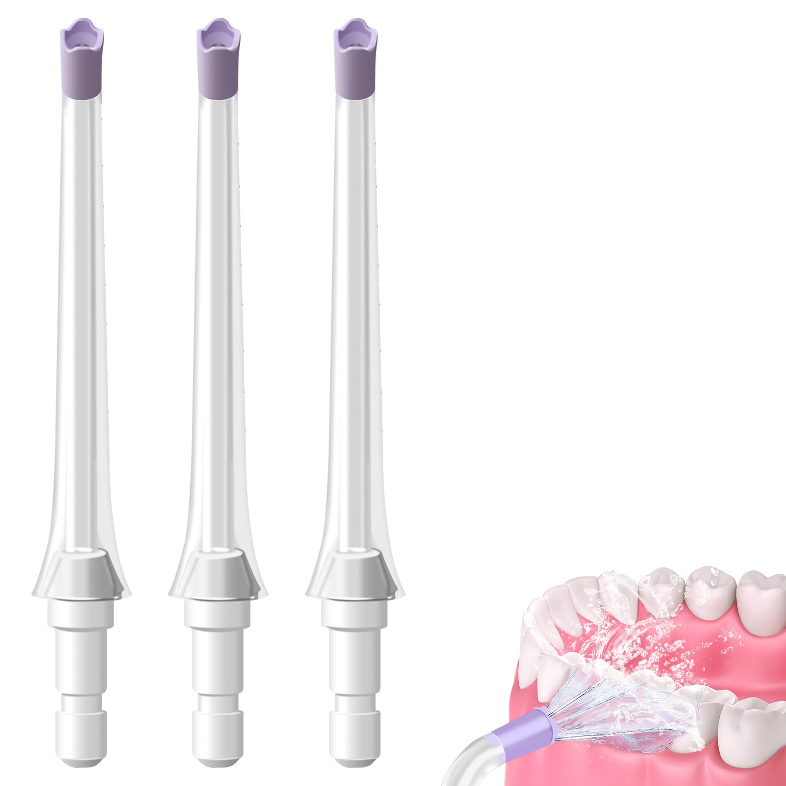 Replacement nozzles compatible with Philips Sonicare Power Flosser HX3711/HX3911/HX3908