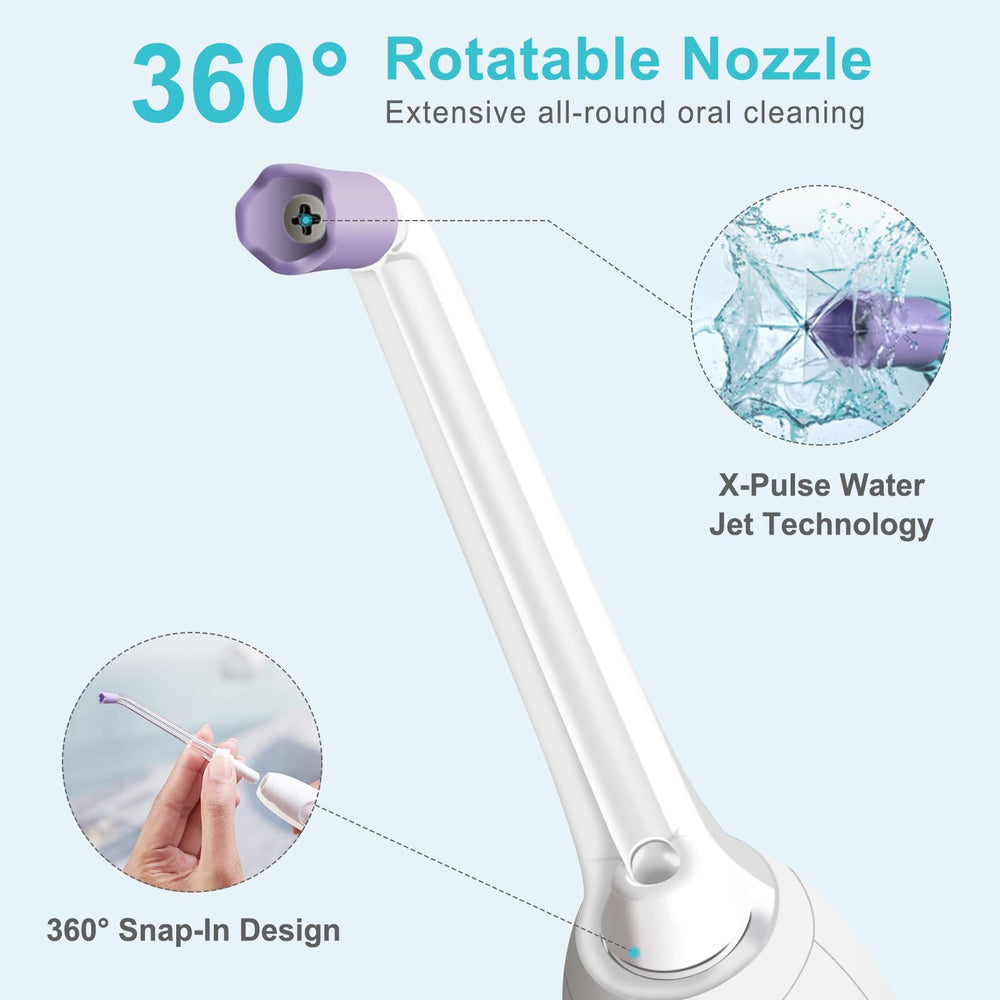 Replacement nozzle set for Philips Sonicare Power Flosser HX3805 and HX3801