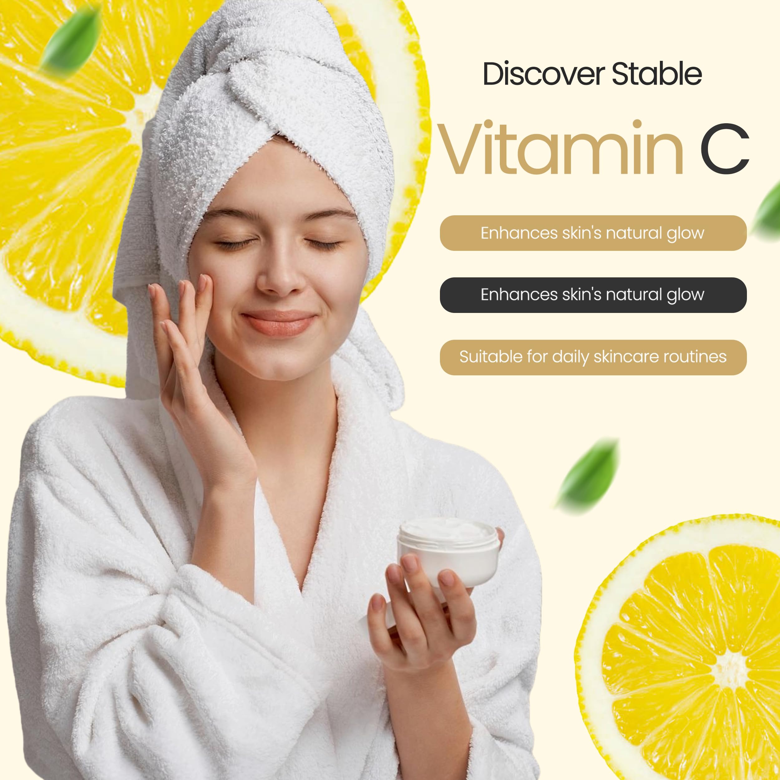 Water-soluble vitamin C illustration