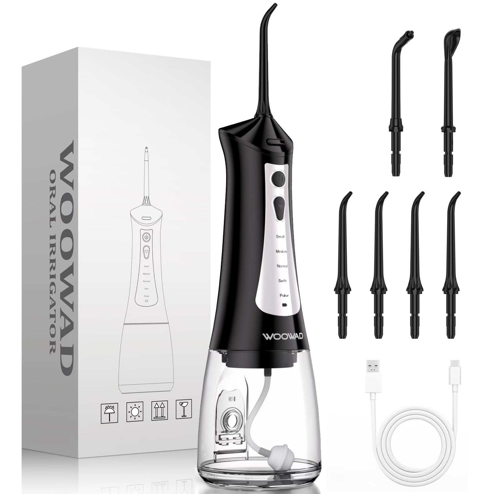 Water flosser ideal for braces and gum cleaning