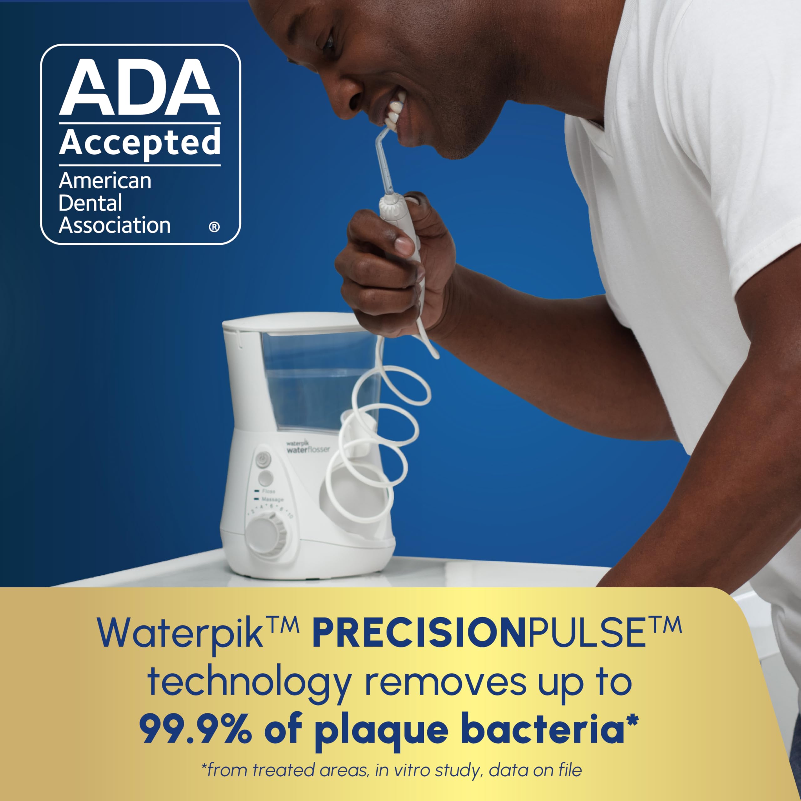 360-degree rotating tip on Waterpik Aquarius WP-660