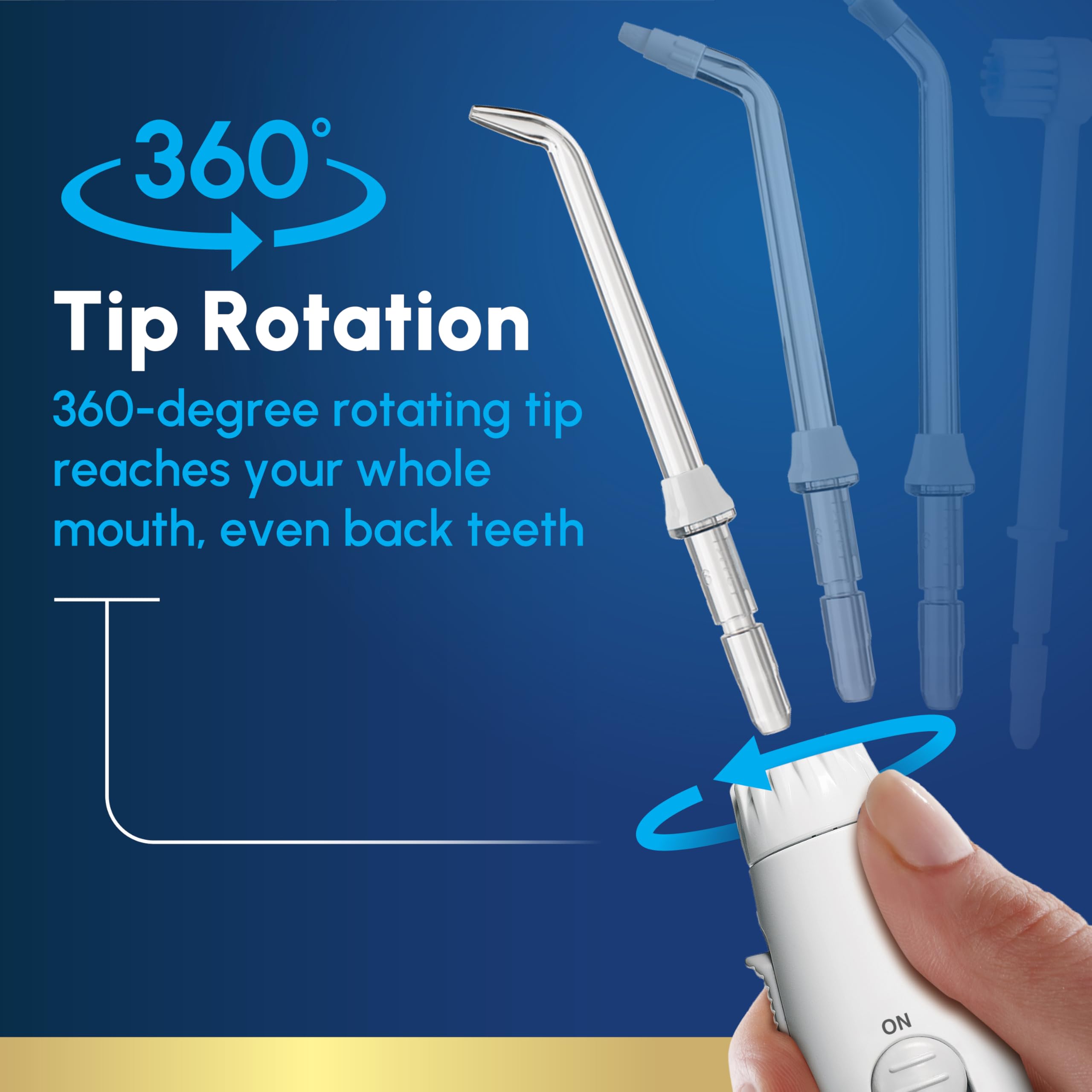 Waterpik Aquarius WP-660 in use flossing