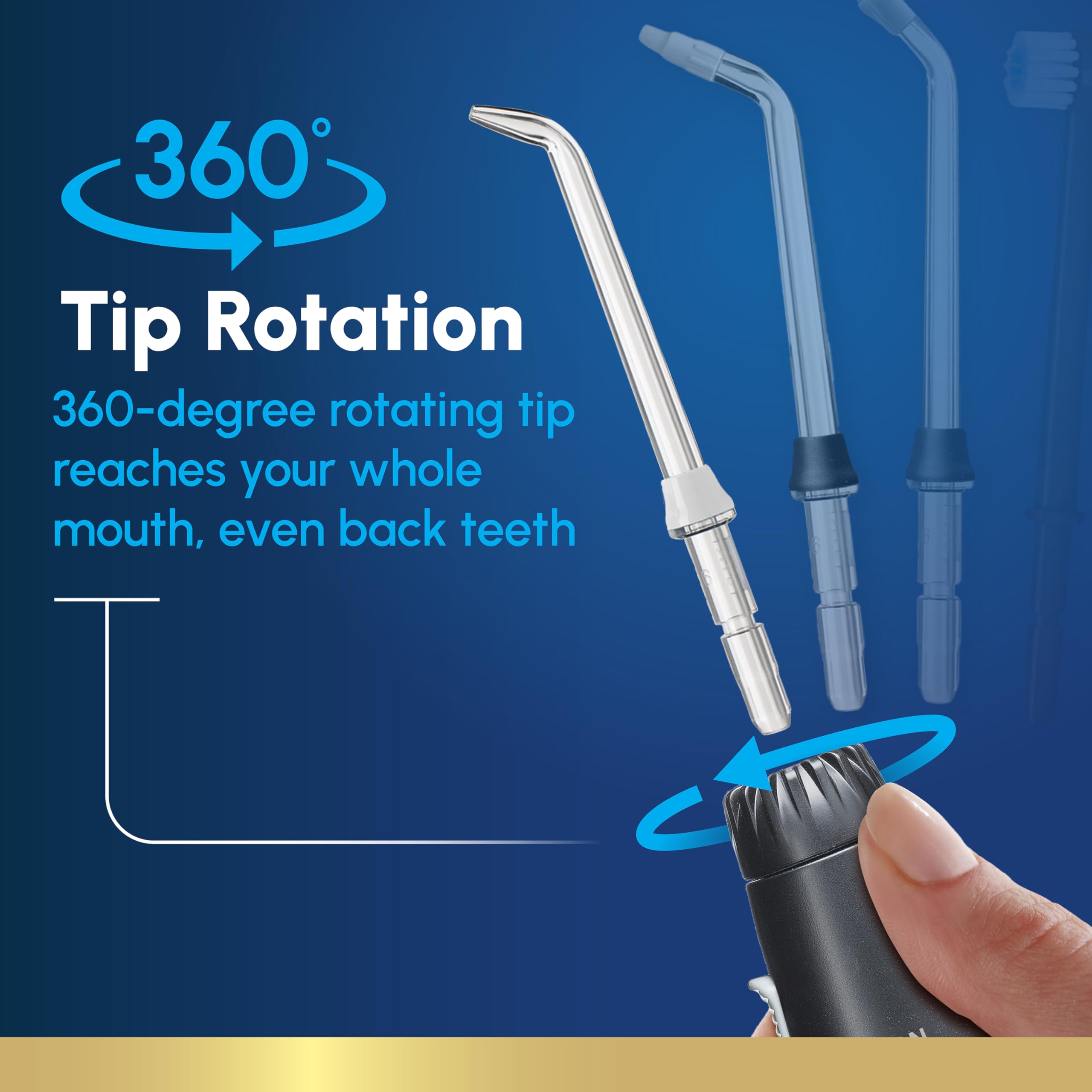 Seven tips included with Waterpik Aquarius WP-662