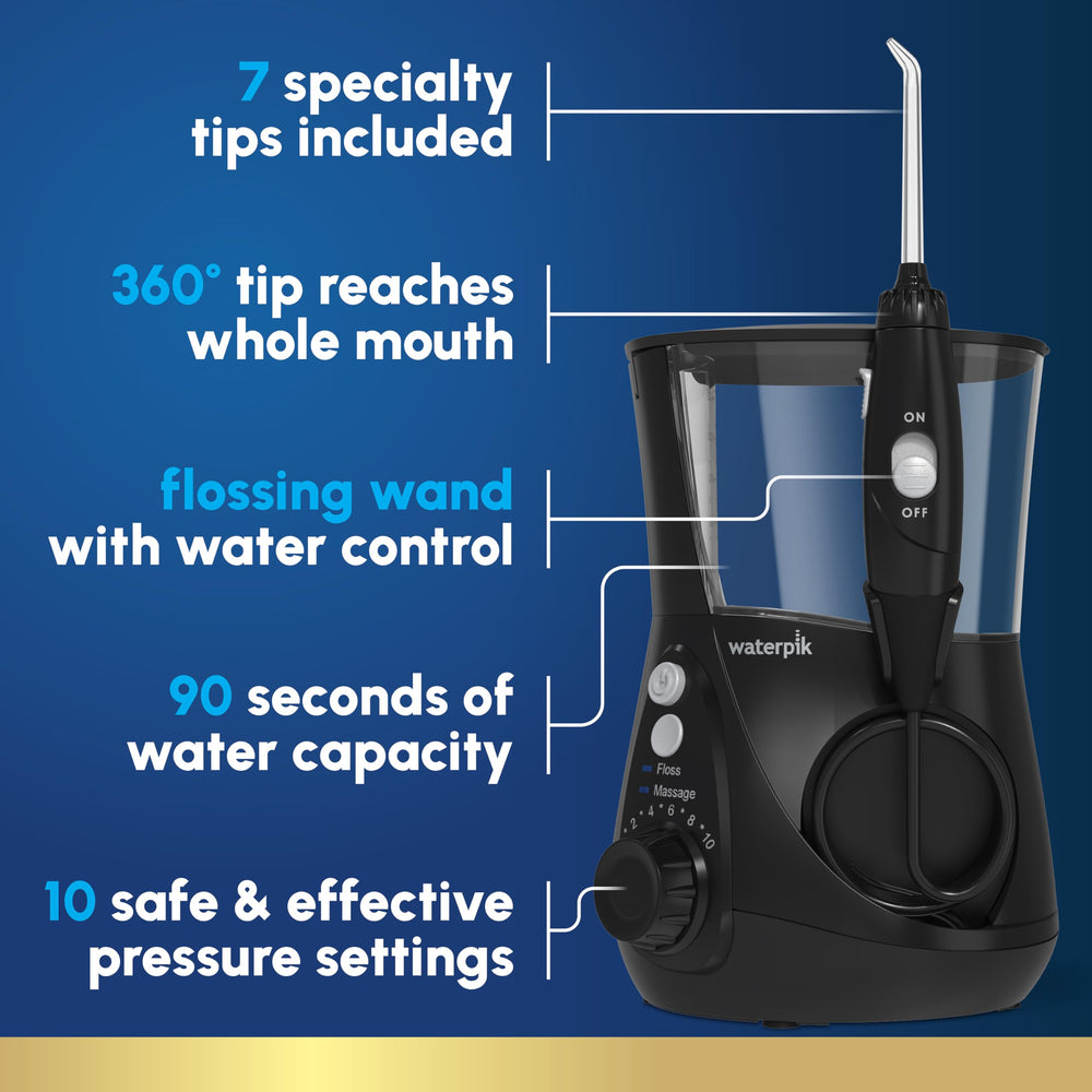 Waterpik Aquarius WP-662 side view showing reservoir