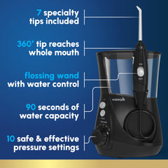 Waterpik Aquarius WP-662 side view showing reservoir