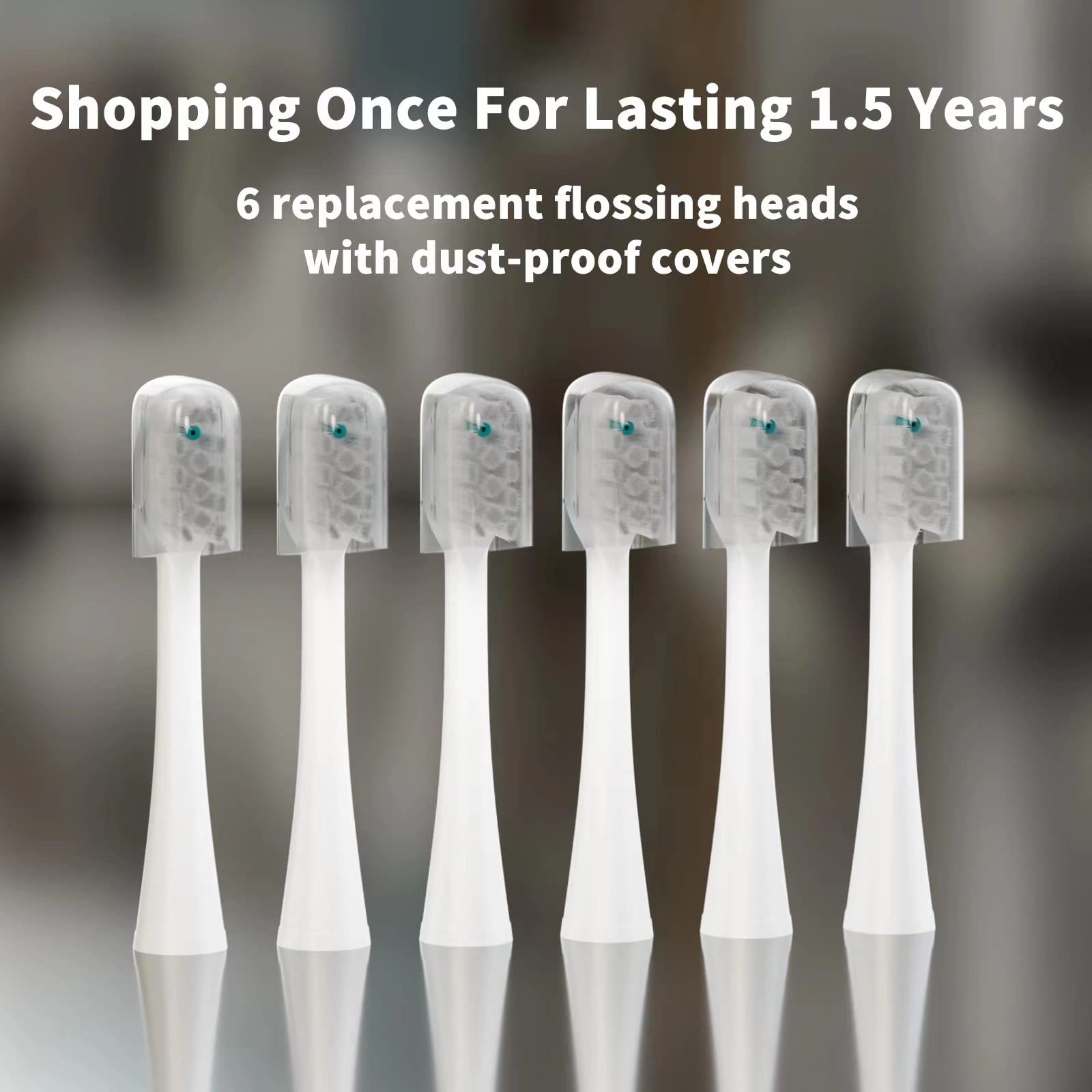 Bristle close-up highlighting enamel protection for Waterpik heads