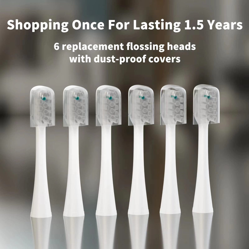 Bristle close-up highlighting enamel protection for Waterpik heads